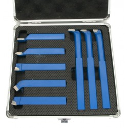 Brazed Lathe Turning Tool Set 16x16mm – 8 pcs | CORMAK