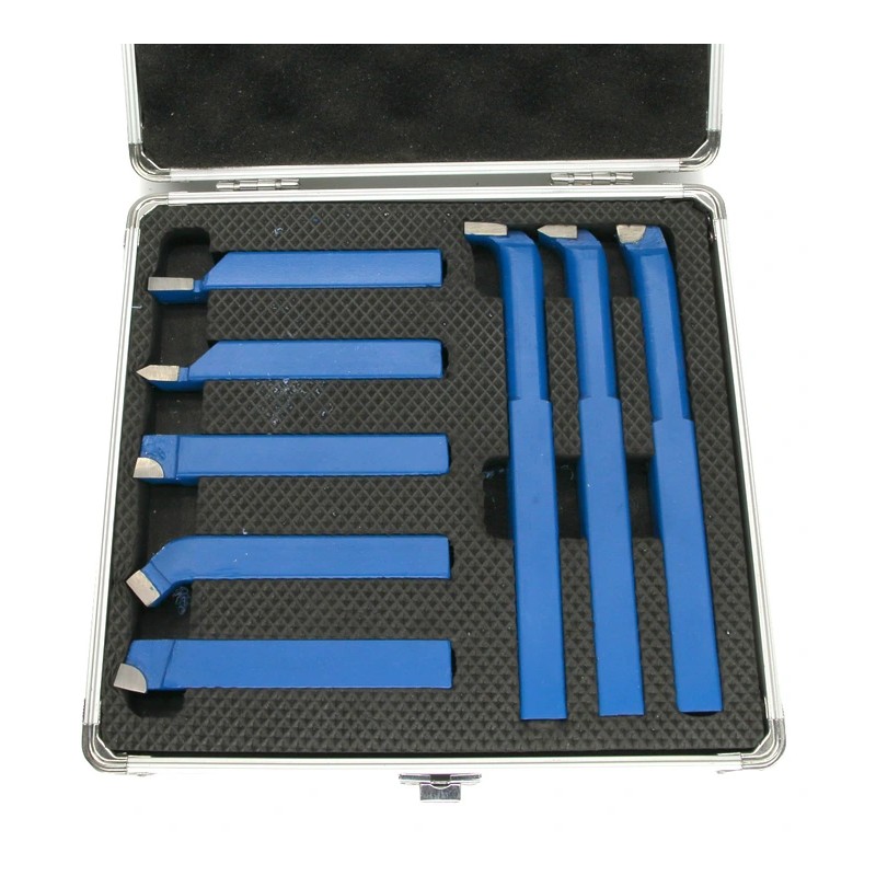 Brazed Lathe Turning Tool Set 16x16mm – 8 pcs | CORMAK