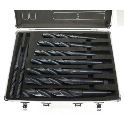 HSS Metal Drill Bit Set 14.5–30mm with Morse Taper MK2 & MK3 | CORMAK