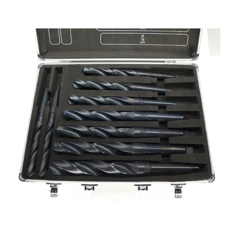 HSS Metal Drill Bit Set 14.5–30mm with Morse Taper MK2 & MK3 | CORMAK