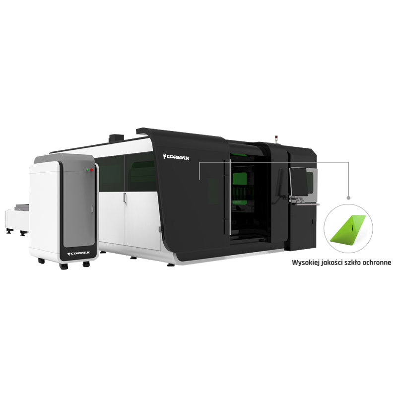 Tube and Profile Fibre Laser Cutter CORMAK LF3015GAR with Cutting Attachment | CORMAK