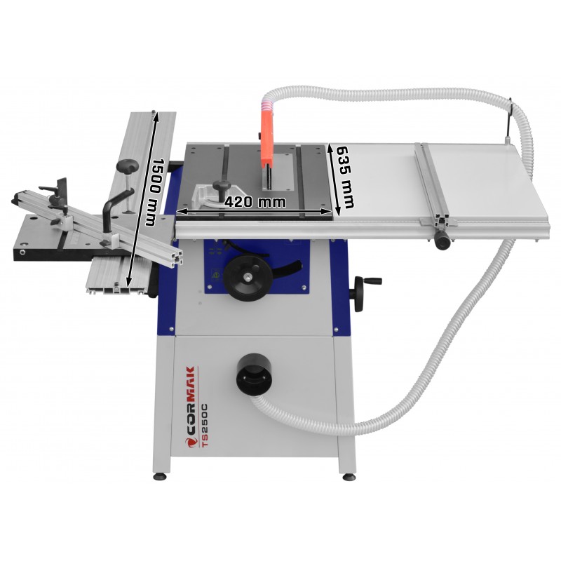 Table Saw CORMAK TS250CL 400V | Professional Wood Cutting Machine | CORMAK