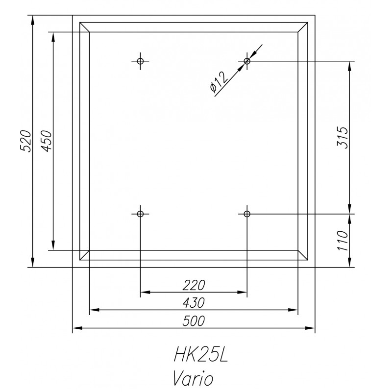 Base Stand for Drilling-Milling Machine CORMAK HK25 | Machine Base | CORMAK
