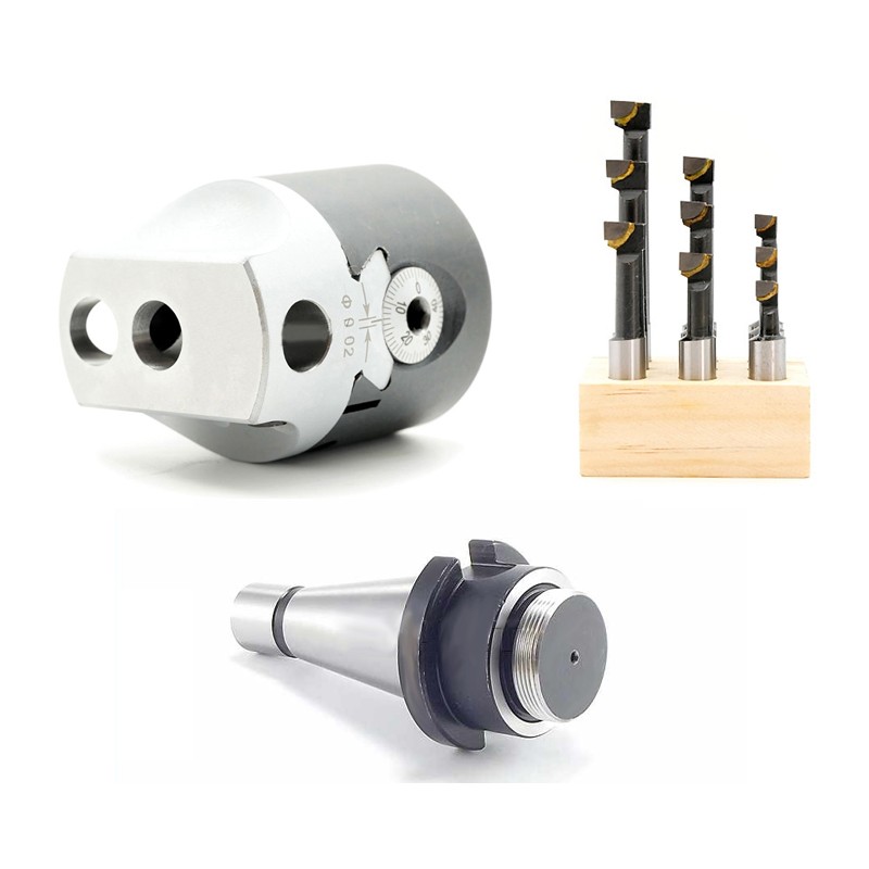 ISO40 Boring Head Set 10–125mm | Boring Tool Kit | CORMAK