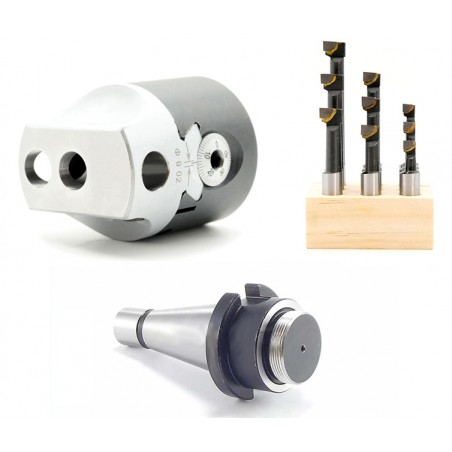 ISO40 Boring Head Set 10–125mm | Boring Tool Kit | CORMAK