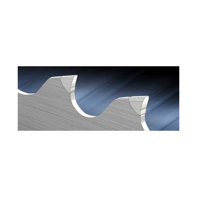 Band-saw with cutting edges of sintered carbides HM-Titan ALU2