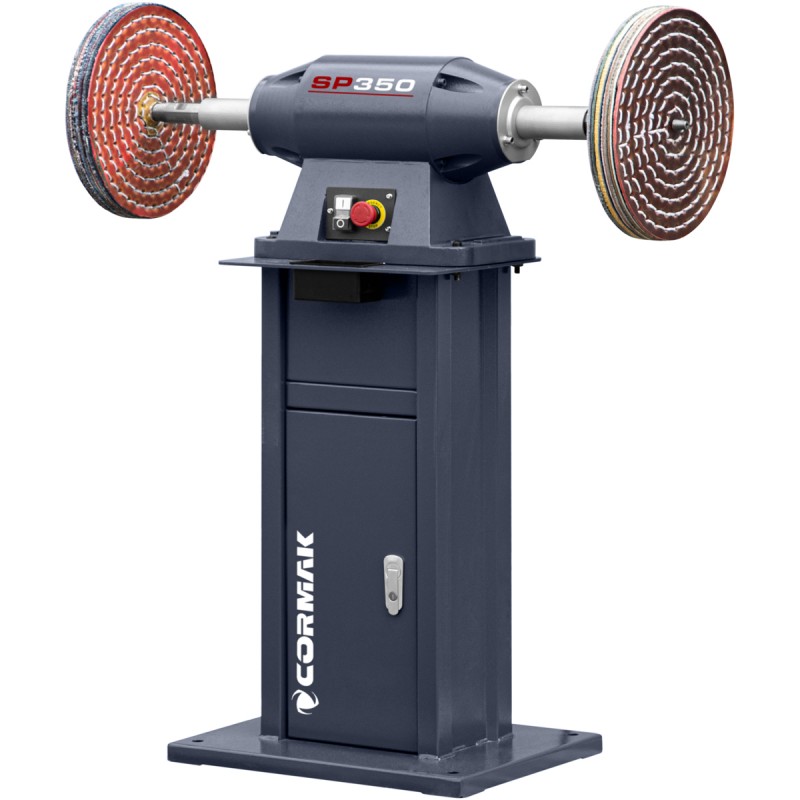 Bench Polisher CORMAK SP350 with Stand | Industrial Satin Finisher | CORMAK