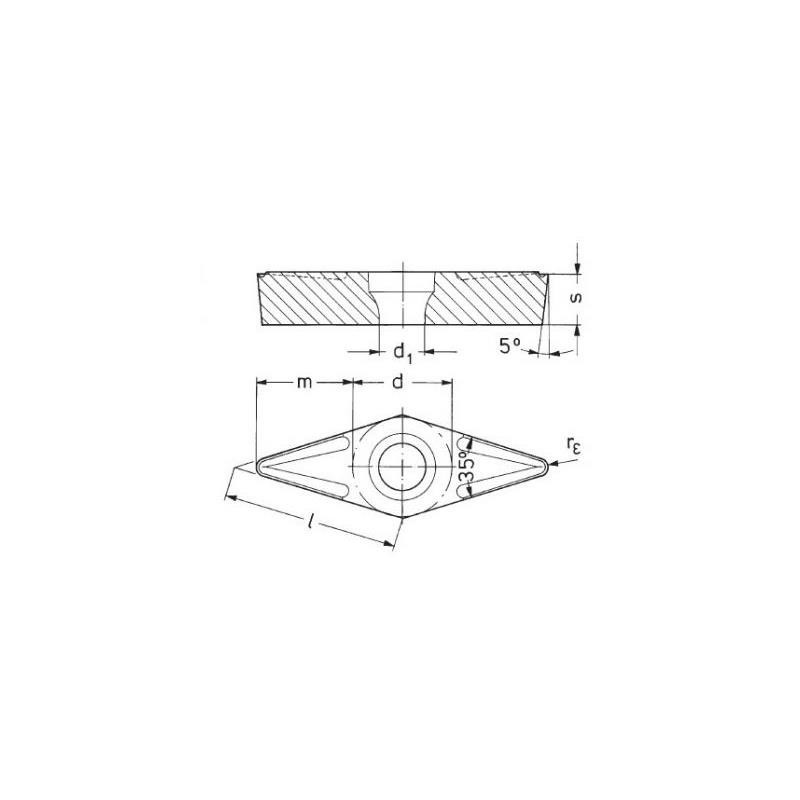 Turning Insert CORMAK VBMT1604 Set 10 pcs for Steel and INOX | CORMAK