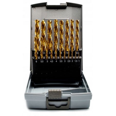 Cobalt Drill Bit Set CORMAK HSSE TiN 1–10mm (19pcs) | Professional Metal Drilling | CORMAK