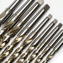Ground Drill Bit Set CORMAK HSS 14.5–30mm (9pcs) | Professional Metal Drilling | CORMAK