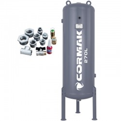 Screw Compressor Set CORMAK LUFT 700 with IZBERG N10S Air Dryer and 270L Air Tank | CORMAK