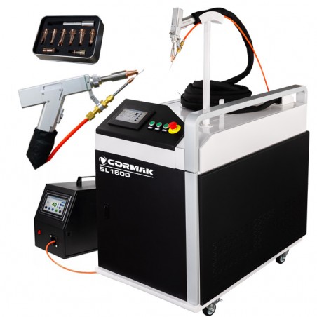 FIBER Laser Welding Machine CORMAK SL1500 3in1 – Welding, Cleaning, Cutting | CORMAK