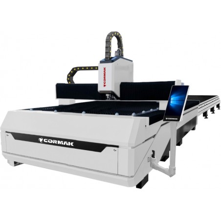 Fibre Laser Cutter CORMAK FIBER LF3015EPT 3000W with Exchange Table | Industrial Sheet Metal Laser | CORMAK