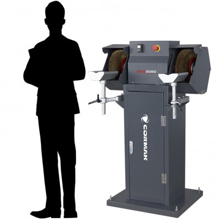 Brush Grinder Deburring Machine CORMAK BMS2080 with Stand | CORMAK