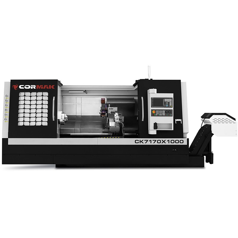 CNC Lathe CORMAK CK7170x1000 Hydraulic Chuck 12-Position Turret Siemens | CORMAK