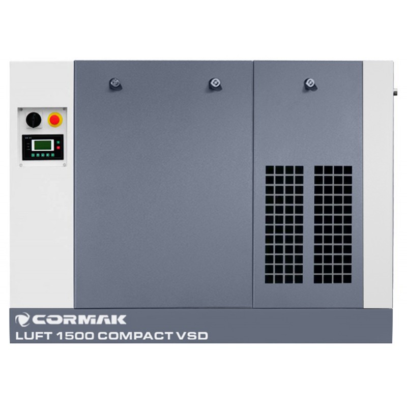 Screw Air Compressor CORMAK LUFT 1500 COMPACT VSD 11kW 1580L/min with Air Dryer | CORMAK