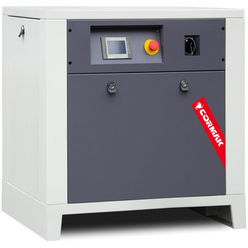 Screw Compressor Set CORMAK LUFT 1000 INVERTER 7.5 kW – 950 L/min + Air Dryer IZBERG N10S + 270 L Vertical Air Tank