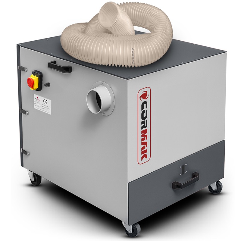 Metal Chip and Swarf Collector CORMAK MDC1500 400V + 3m Hose | Industrial Extractor | CORMAK