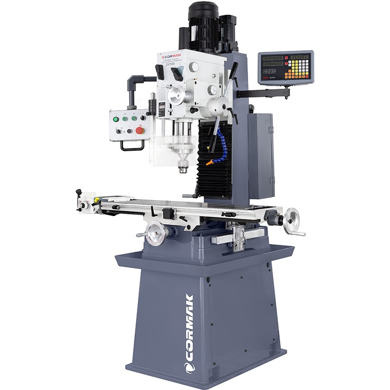 Drilling–Milling Machine CORMAK ZX7055 DRO | Digital Readout | Automatic Feed | CORMAK