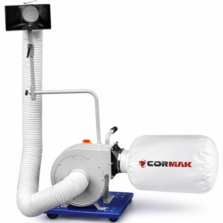 Wood Dust and Chip Extractor CORMAK FM230DBK | Mobile Workshop Extractor | CORMAK