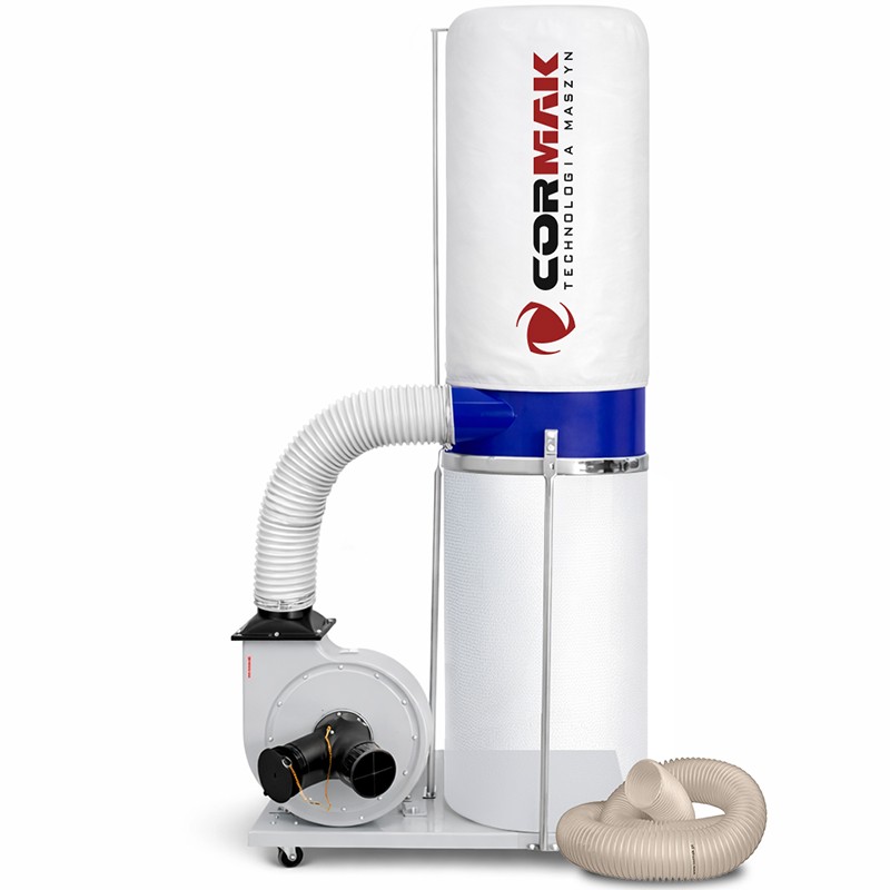 Wood Dust Extractor CORMAK FM300 230V with 3 m Antistatic Hose | Industrial Dust Collector