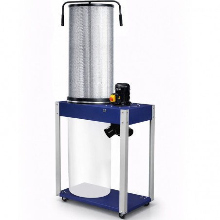 Wood Dust and Chip Extractor CORMAK FM340 230V | Fine Dust Filter | 1.5 kW Mobile Dust Collector