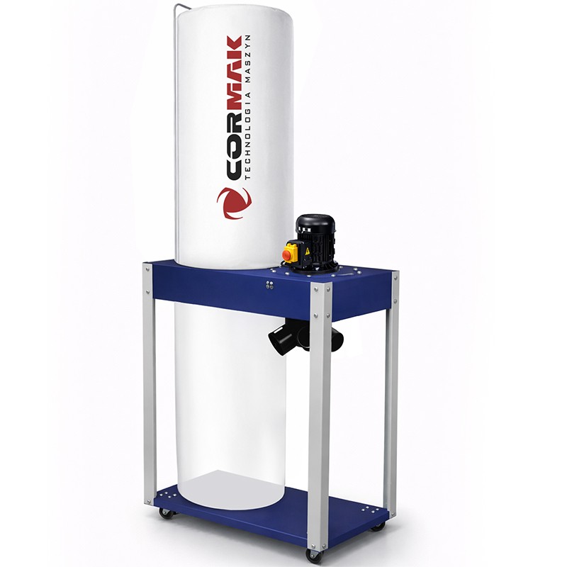 Wood Dust and Chip Extractor CORMAK FM340 400V + 3m Antistatic Hose | 1.5 kW Industrial Dust Collector