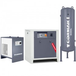 Screw Compressor Set CORMAK LUFT 1000 INVERTER 7.5 kW + IZBERG N10S Air Dryer + 500 L Receiver