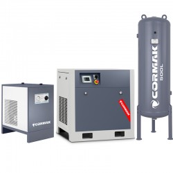 Screw Compressor Set with Inverter CORMAK LUFT 1500 + IZBERG N20S Dryer + 500 L Vertical Receiver