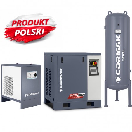 Screw Compressor 5.5kW 500L Tank VSD | CORMAK