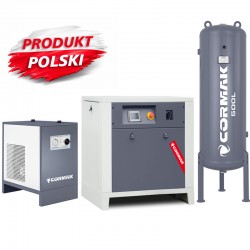 Screw Compressor Set CORMAK LUFT 1000 INVERTER 7.5 kW + IZBERG N10S Air Dryer + 500 L Receiver