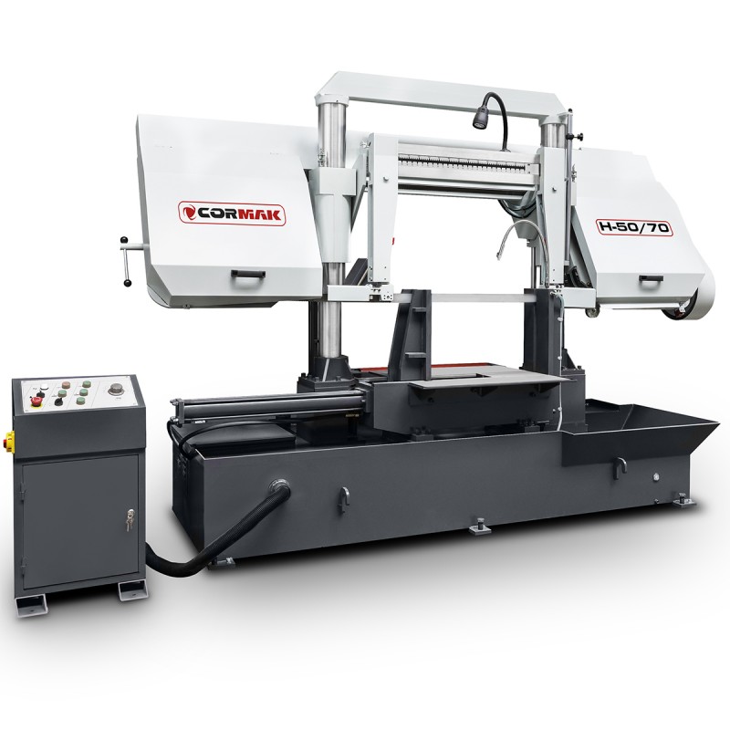 Dual-Column Semi-Automatic Metal Bandsaw CORMAK H5070 | Industrial Precision Saw | CORMAK