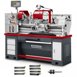 Conventional Universal Lathe CORMAK TORNADO 360x1000 PLUS with Tools | Metal Lathe | CORMAK