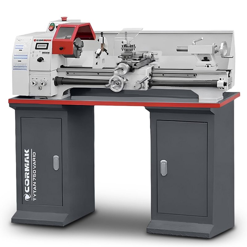 Conventional Universal Lathe CORMAK TYTAN 250x750 VARIO 230V | Bench Metal Lathe | CORMAK