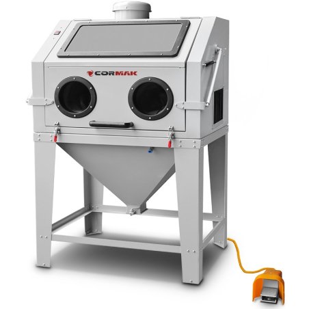 Sandblaster Cabinet 350L Top-Opening for Profiles + DC15 | CORMAK