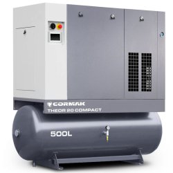 Screw Air Compressor CORMAK THEOR 20 COMPACT 15kW 2000L/min with Air Dryer and 500L Air Tank | CORMAK