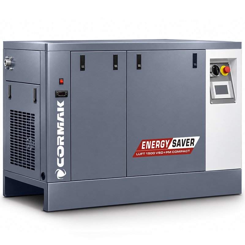 Screw Air Compressor with Dryer CORMAK LUFT 1500 VSD+PM COMPACT 11kW | CORMAK
