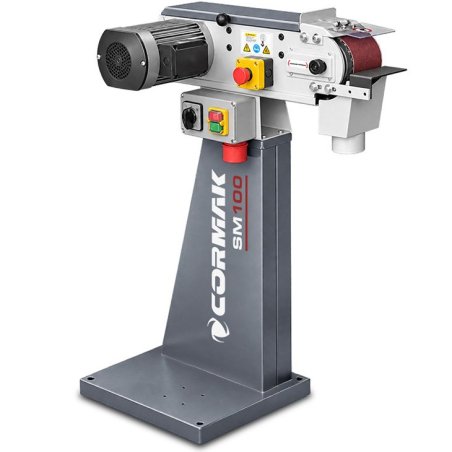 Belt Grinder for Metal with Stand CORMAK SM100 – 2 Speeds | CORMAK