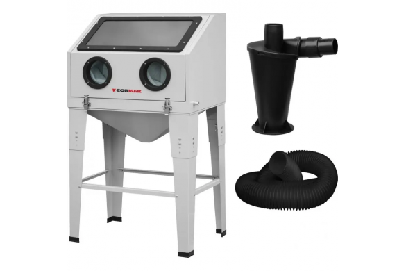 What can be sandblasted using a cabinet sandblaster?